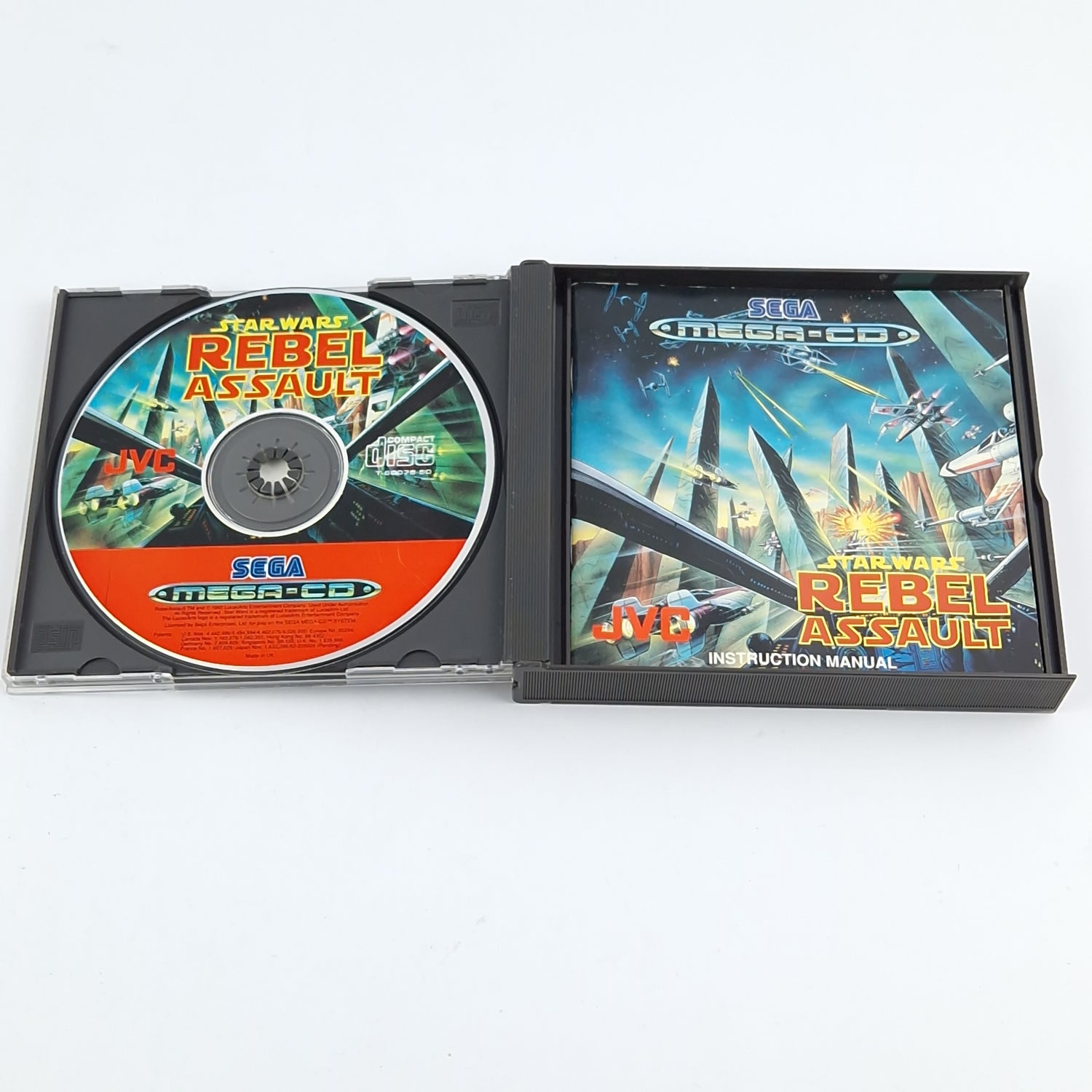 Sega Mega CD Spiel : Star Wars Rebel Assault - CD Anleitung OVP / MCD PAL Disk