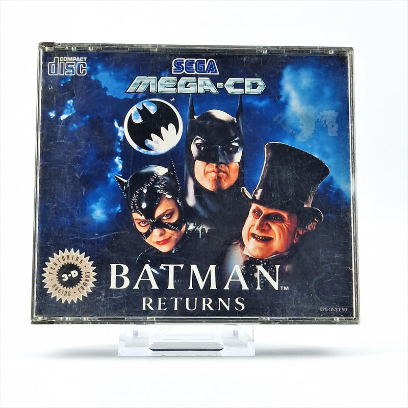 Sega Mega CD Spiel : Batman Returns - CD Anleitung OVP / MCD PAL Disk