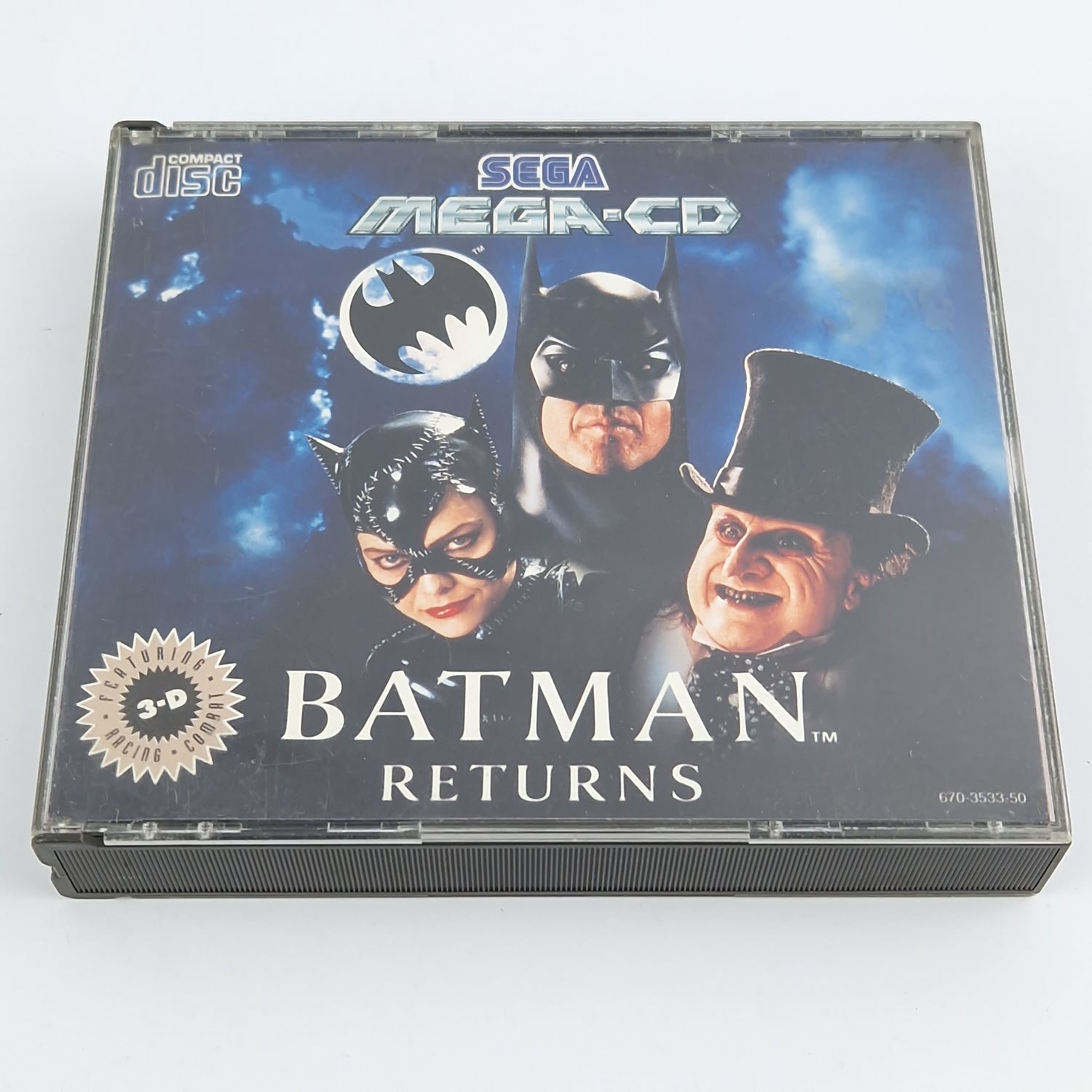 Sega Mega CD Spiel : Batman Returns - CD Anleitung OVP / MCD PAL Disk