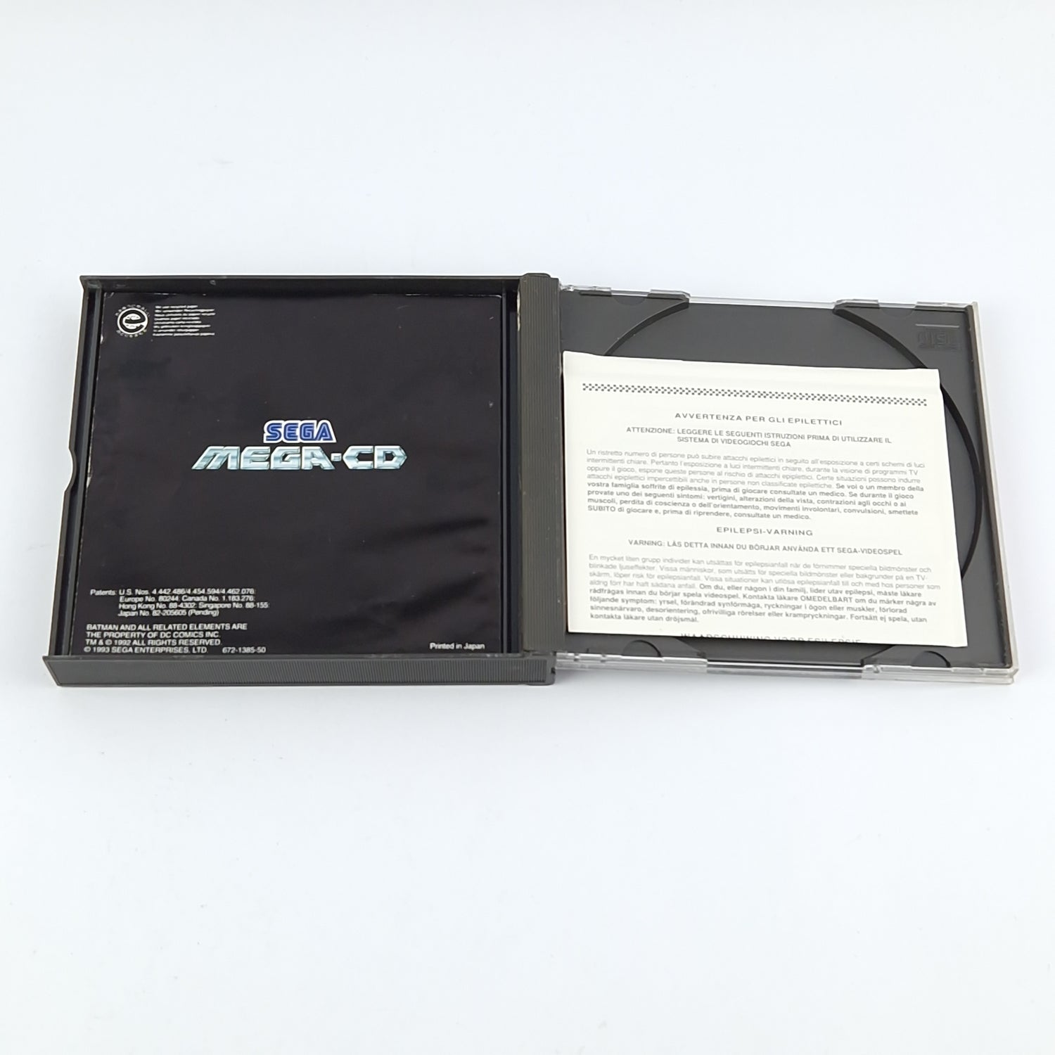 Sega Mega CD Spiel : Batman Returns - CD Anleitung OVP / MCD PAL Disk