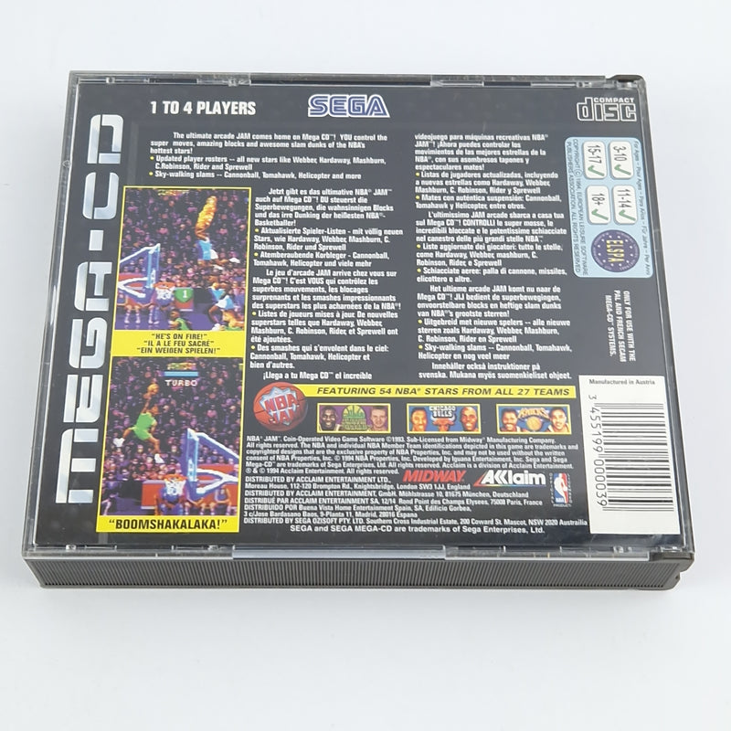 Sega Mega CD Game: NBA Jam - CD Instructions OVP / MCD PAL Disk Basketball