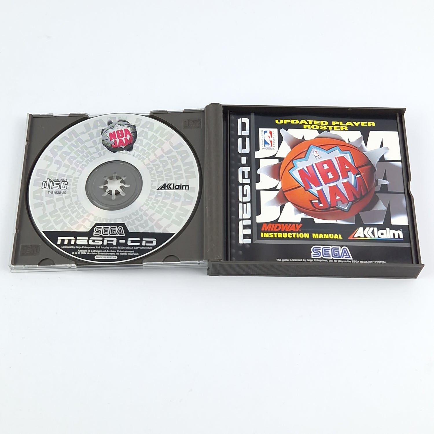 Sega Mega CD Spiel : NBA Jam - CD Anleitung OVP / MCD PAL Disk Basketball