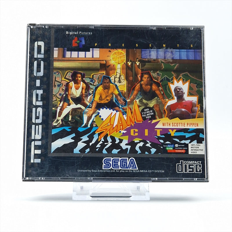 Sega Mega CD Spiel : SLAM City - CD Anleitung OVP / MCD PAL Disk Basketball