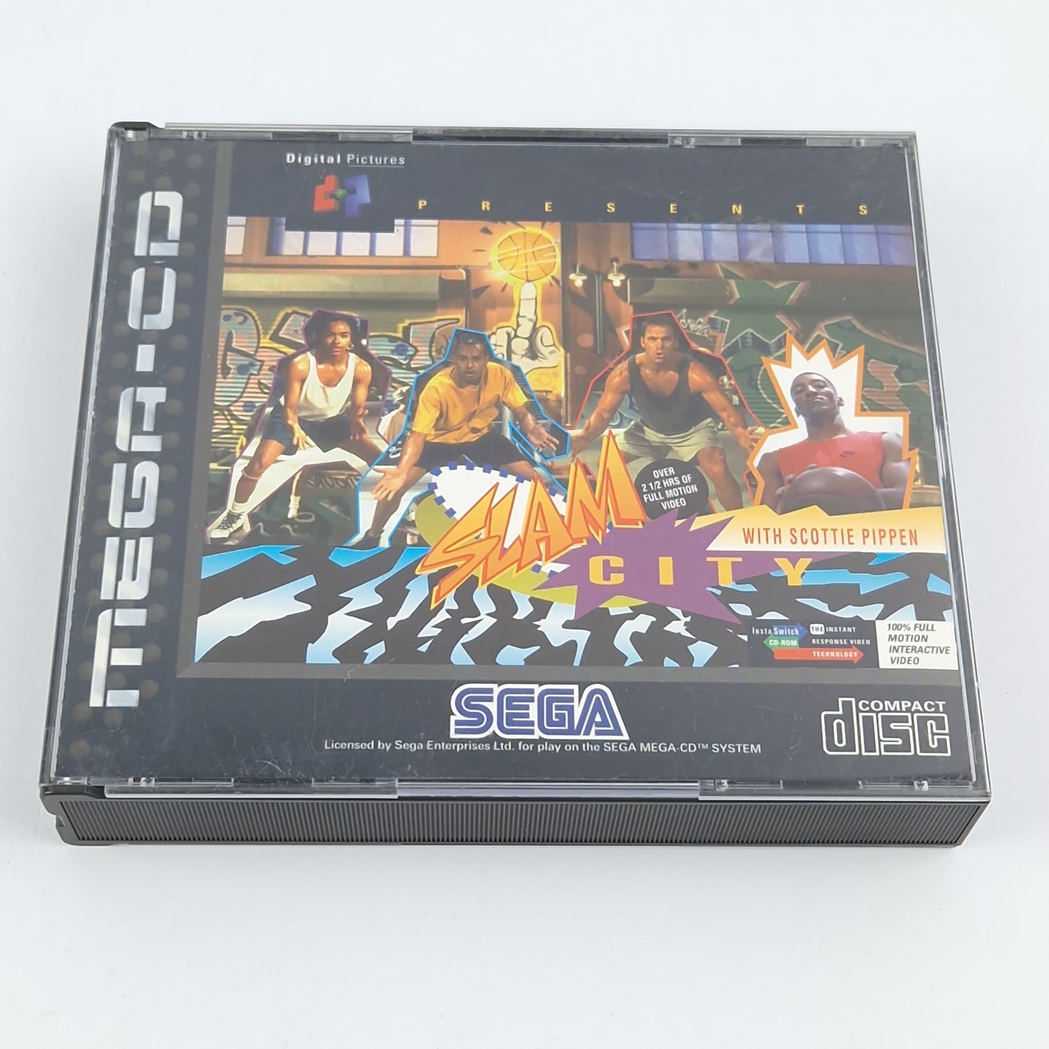 Sega Mega CD Game: SLAM City - CD Instructions OVP / MCD PAL Disk Basketball