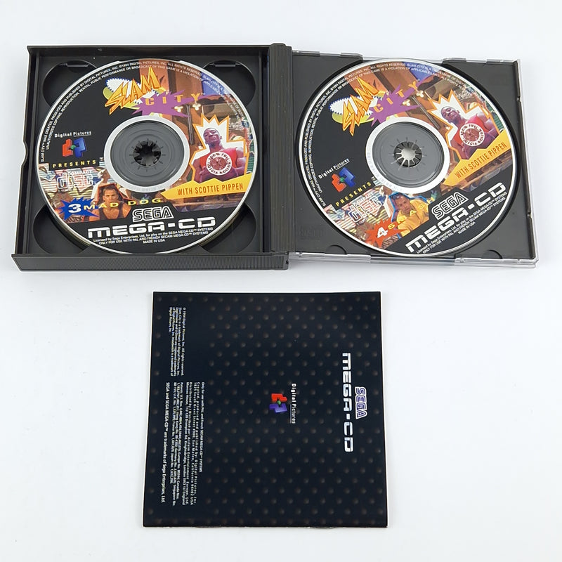 Sega Mega CD Game: SLAM City - CD Instructions OVP / MCD PAL Disk Basketball