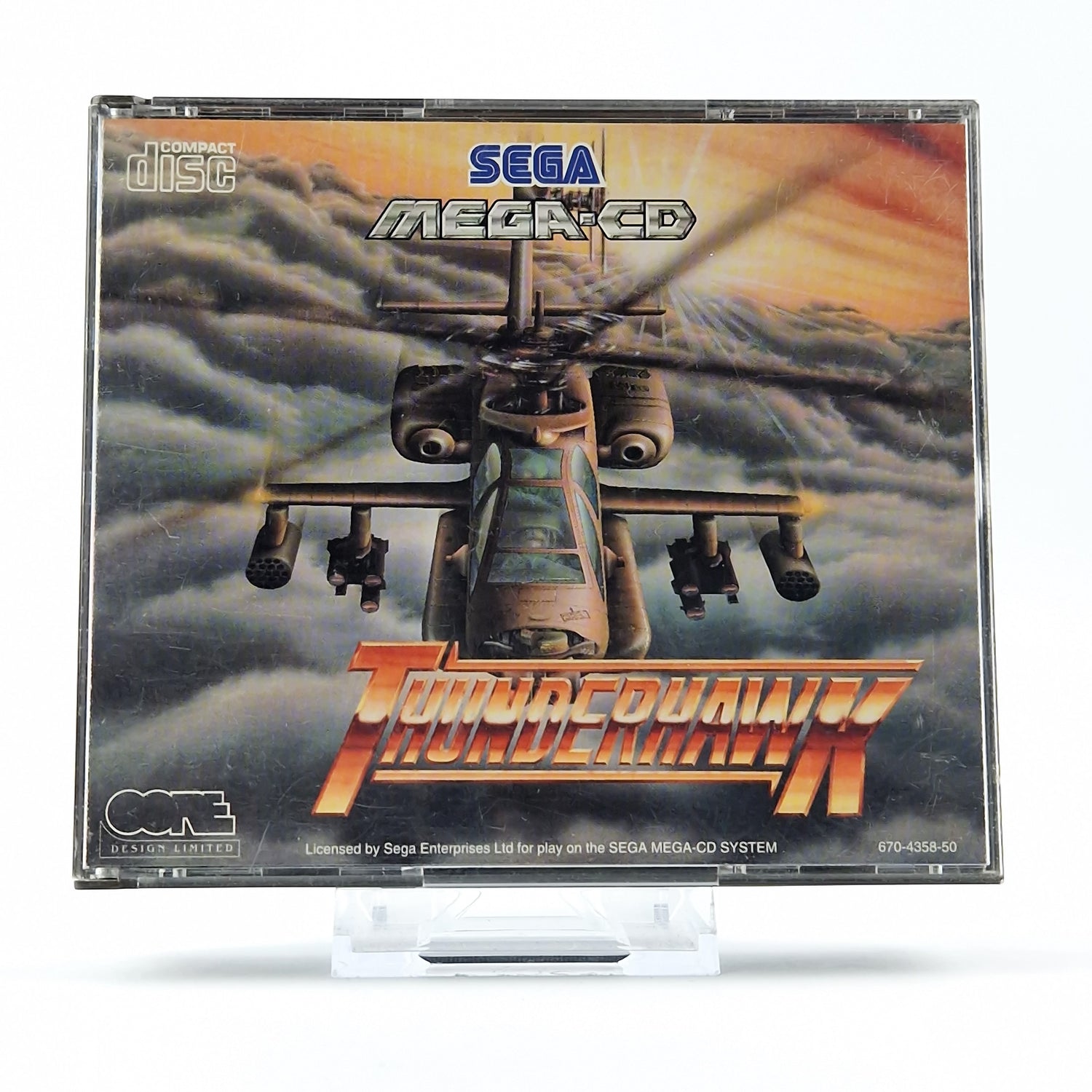 Sega Mega CD Game: Thunderhawk - CD Instructions OVP / MCD PAL Disk