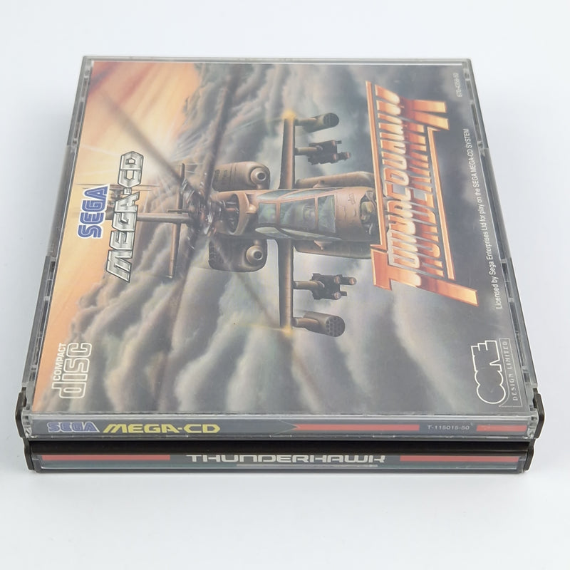 Sega Mega CD Spiel : Thunderhawk - CD Anleitung OVP / MCD PAL Disk