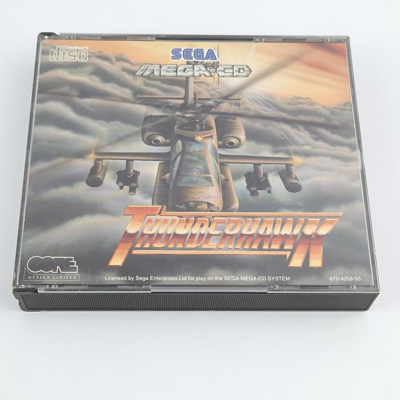 Sega Mega CD Spiel : Thunderhawk - CD Anleitung OVP / MCD PAL Disk