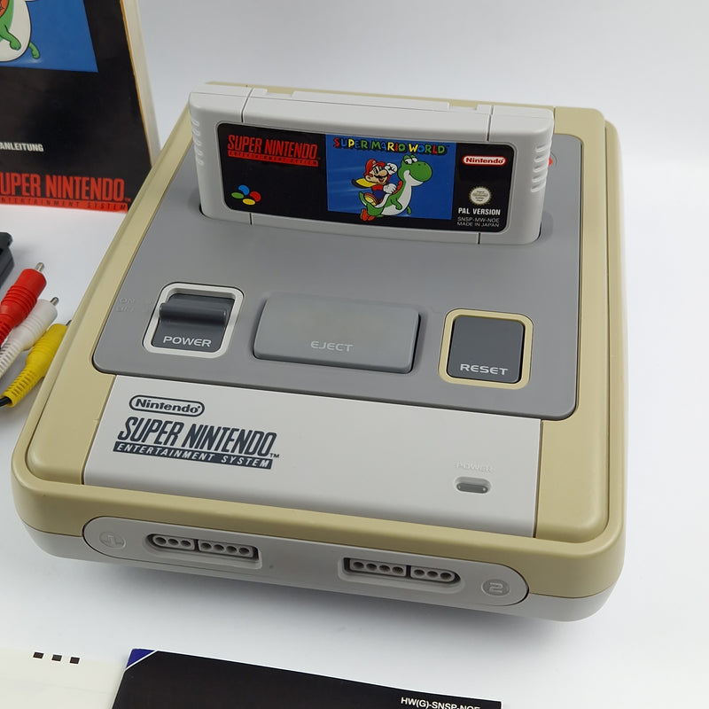 Super Nintendo Konsolen Bundle : Konsole - Super Mario World - Controller SNES
