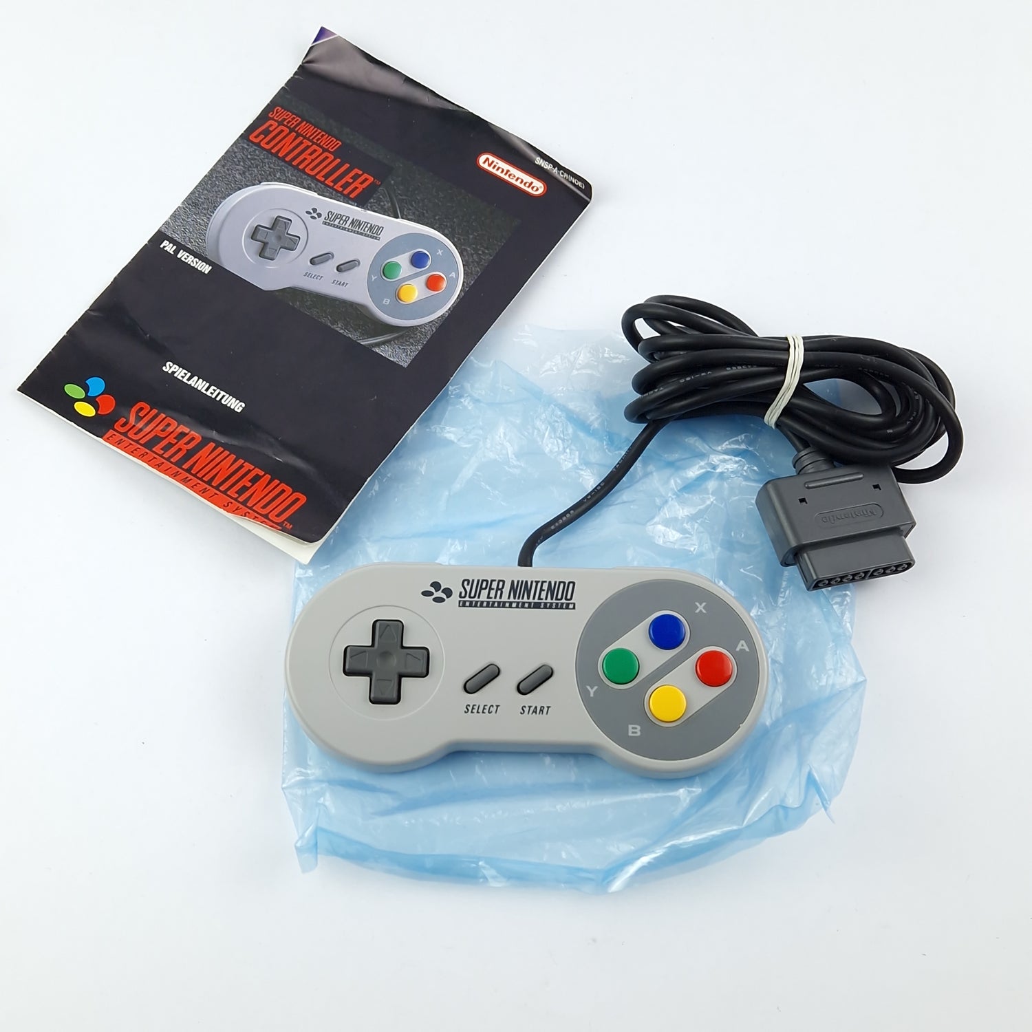 Super Nintendo Controller : SNES Gamepad Joypad in OVP - PAL