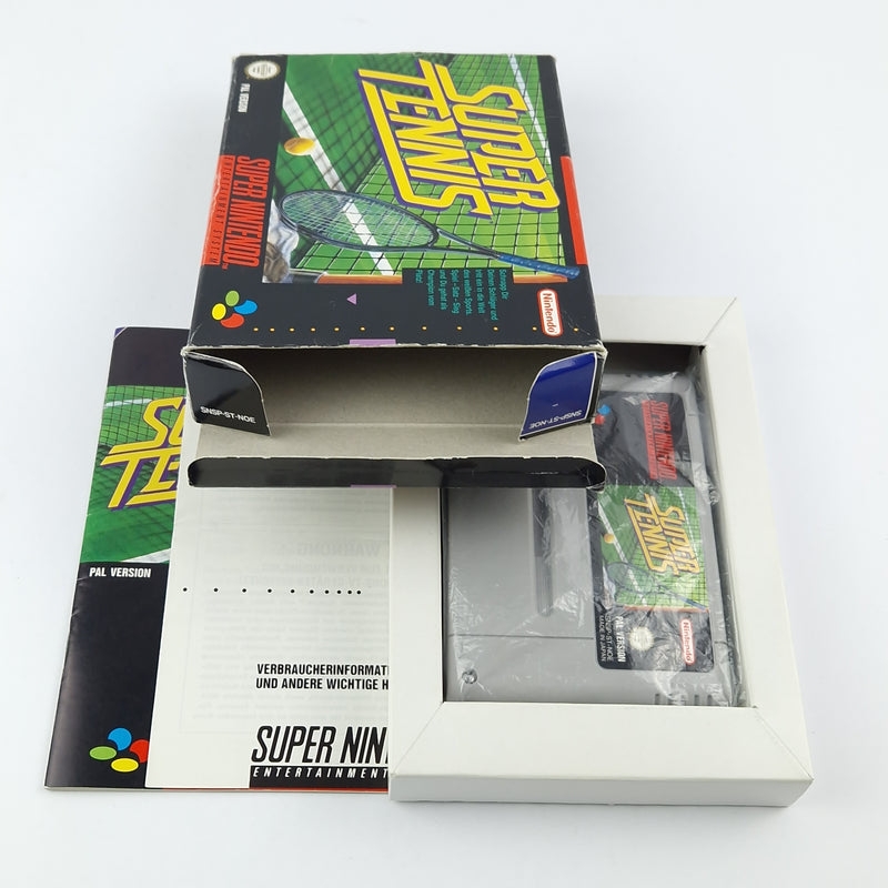 Super Nintendo Game: Super Tennis - Module Instructions OVP / SNES Pal Game