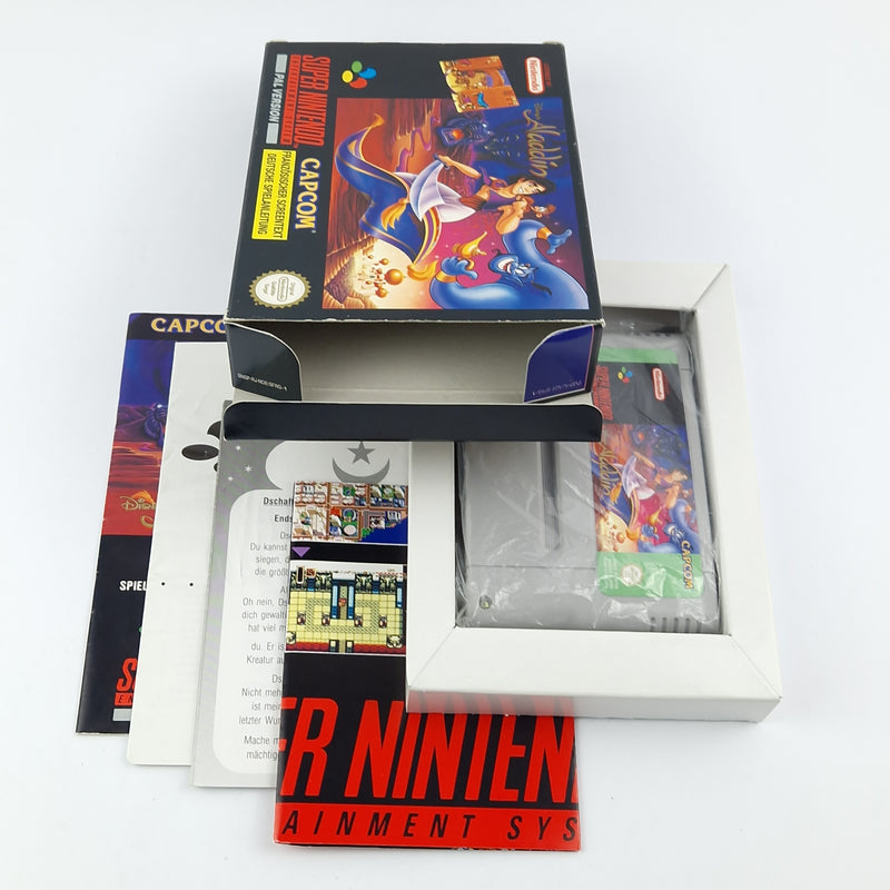 Super Nintendo Game: Disney's Aladdin - Module Instructions OVP / SNES Pal Game
