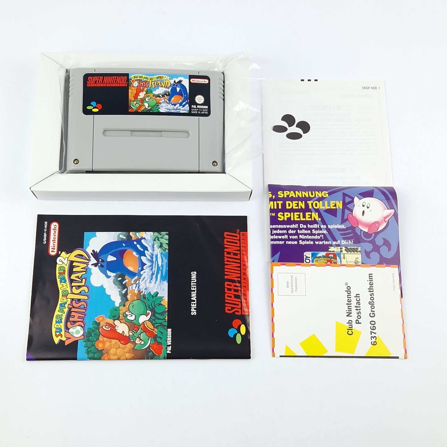 Super Nintendo Spiel : SMW 2 Yoshis Island - Modul Anleitung OVP / SNES Pal Game
