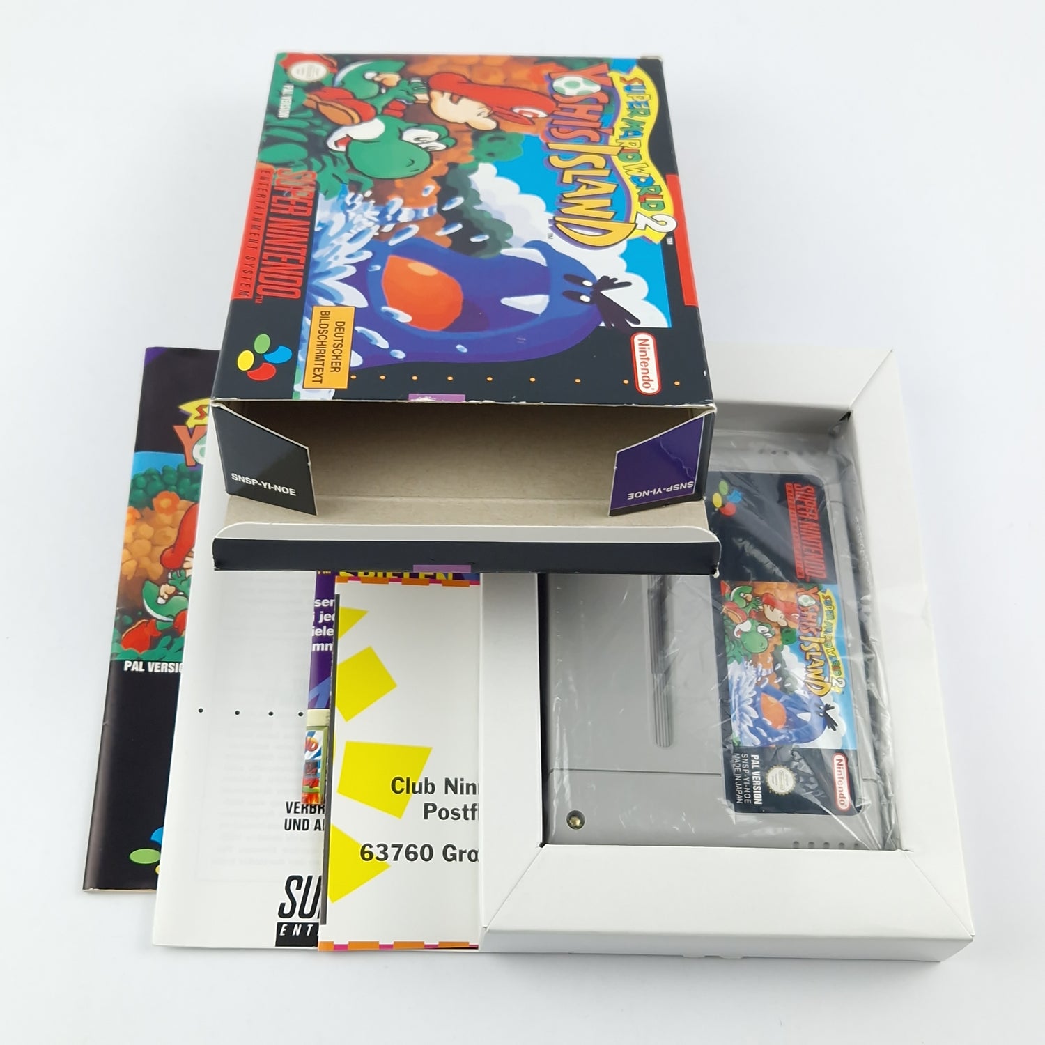 Super Nintendo Spiel : SMW 2 Yoshis Island - Modul Anleitung OVP / SNES Pal Game