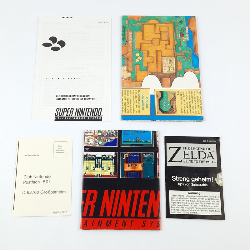 Super Nintendo Spiel : Zelda a link to the Past - Modul Anleitung Karte OVP SNES