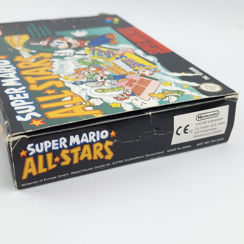 Super Nintendo Spiel : Super Mario All Stars - Modul Anleitung OVP / SNES PAL