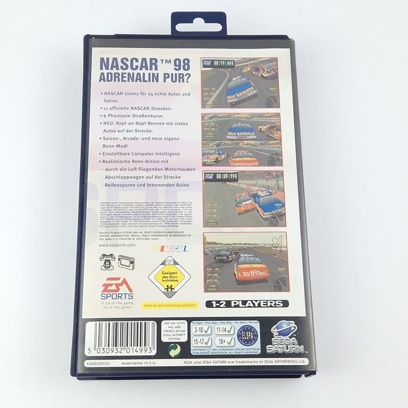 Sega Saturn Game: Nascar 98 - CD Instructions OVP / PAL Disk Car Racing
