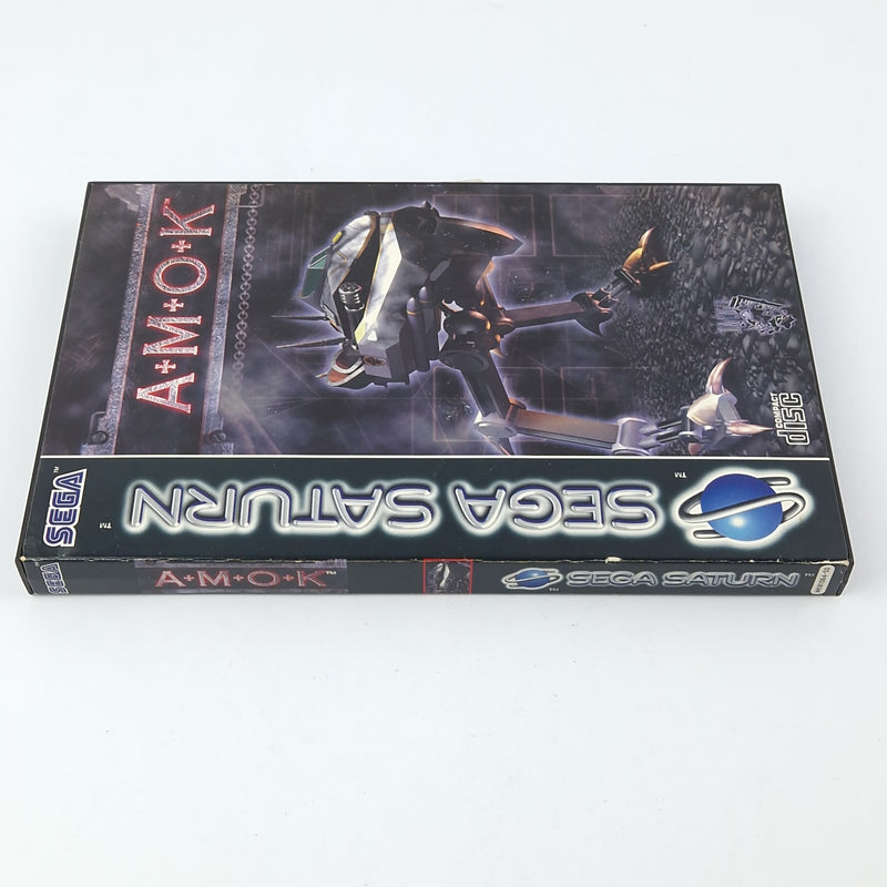 Sega Saturn Game: AMOK - CD Instructions OVP / PAL Disc