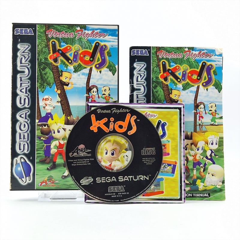 Sega Saturn Game: Virtua Fighter Kids - CD Instructions OVP / PAL Disk