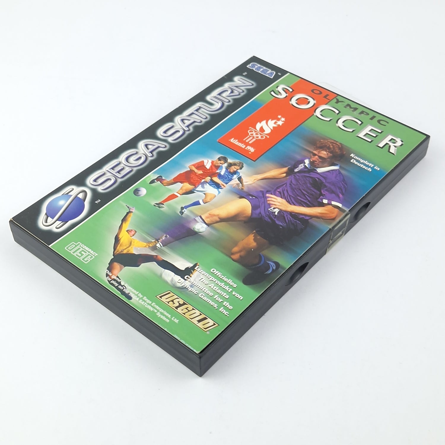 Sega Saturn Game: Olympic Soccer - CD Instructions OVP cib / PAL Disk