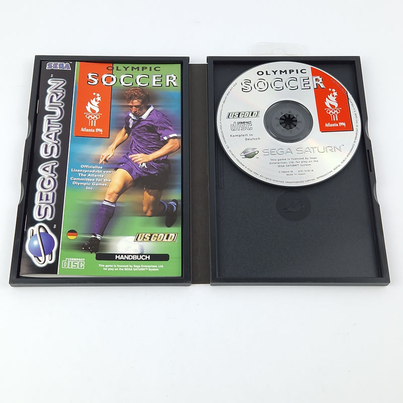 Sega Saturn Game: Olympic Soccer - CD Instructions OVP cib / PAL Disk