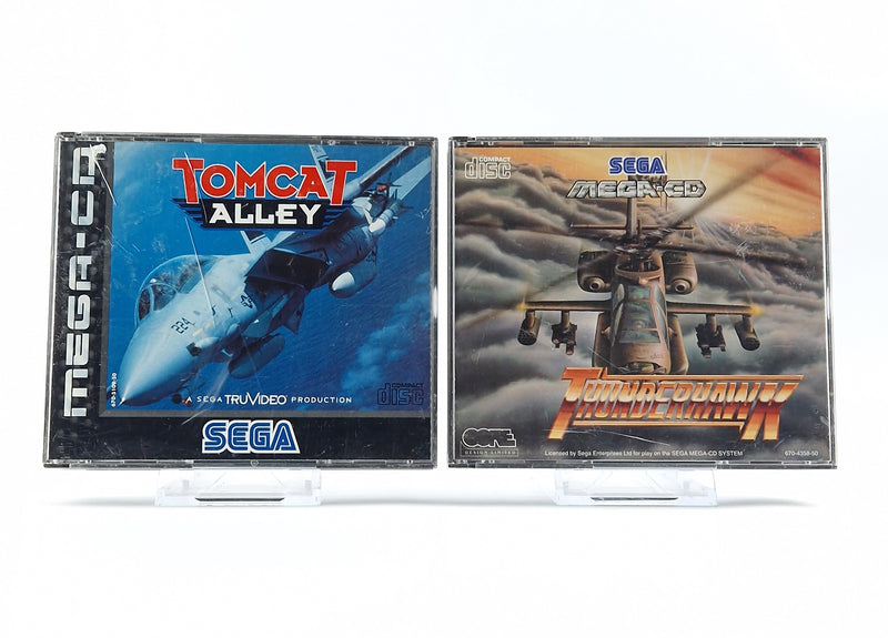 Sega Mega CD Spiele Bundle : Tomcat Alley & Thunderhawk - CD Anleitung OVP