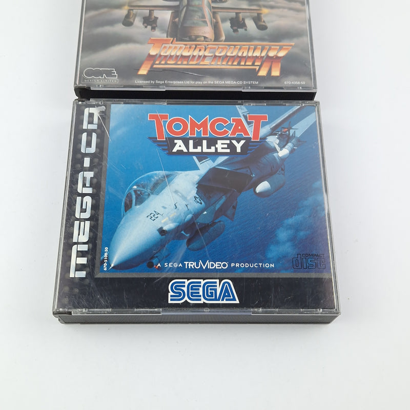 Sega Mega CD Spiele Bundle : Tomcat Alley & Thunderhawk - CD Anleitung OVP