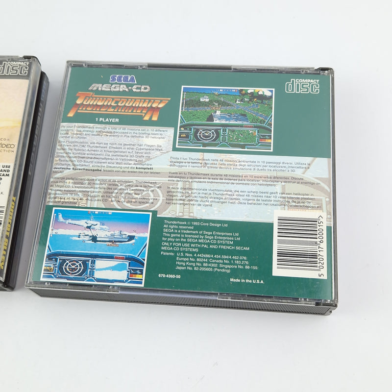 Sega Mega CD Spiele Bundle : Tomcat Alley & Thunderhawk - CD Anleitung OVP