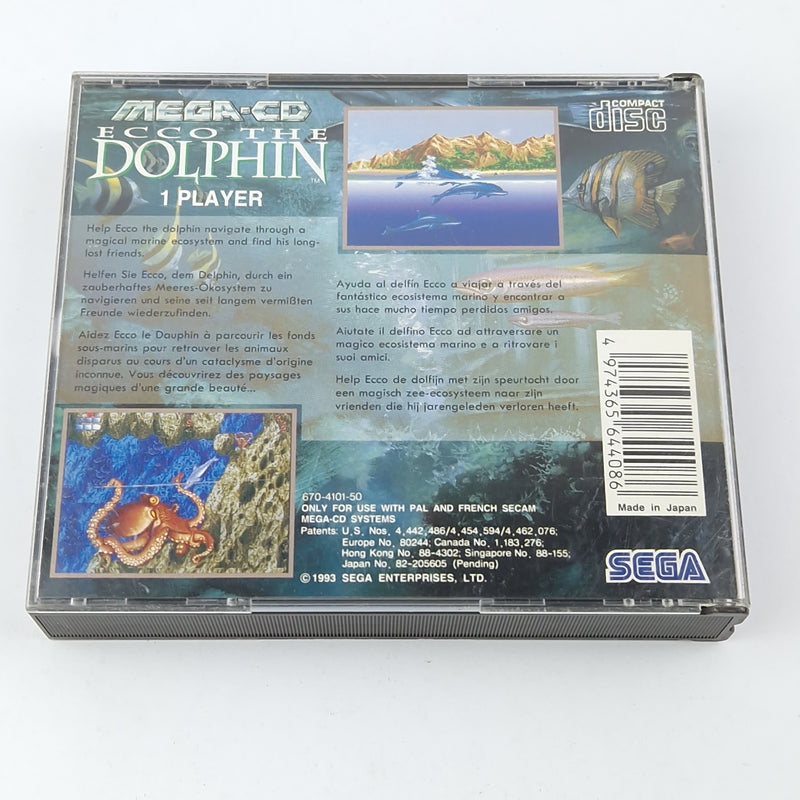Sega Mega CD Spiel : Ecco The Dolphin - CD Anleitung OVP / PAL MCD Game