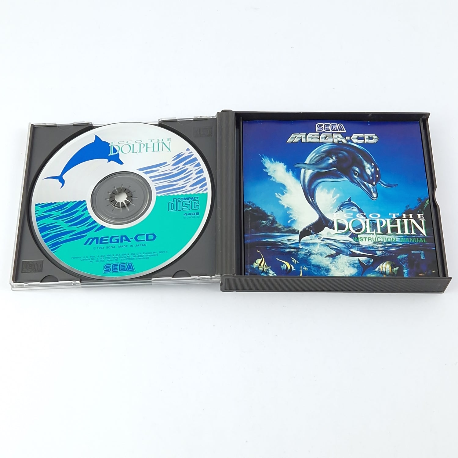 Sega Mega CD Spiel : Ecco The Dolphin - CD Anleitung OVP / PAL MCD Game