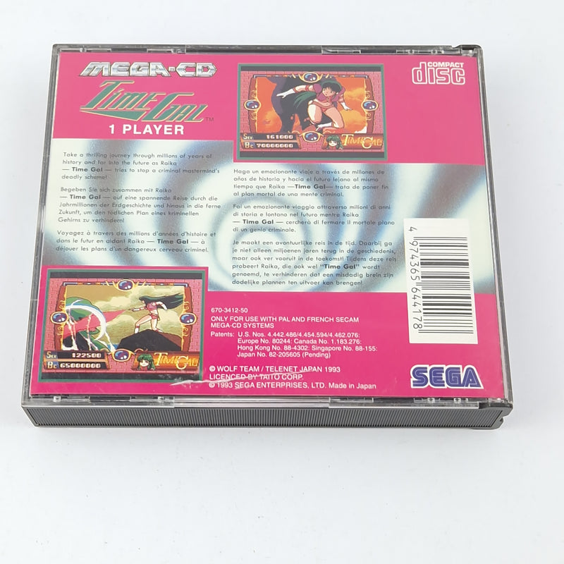 Sega Mega CD Game: Time Gal - CD Instructions OVP / PAL MCD Game