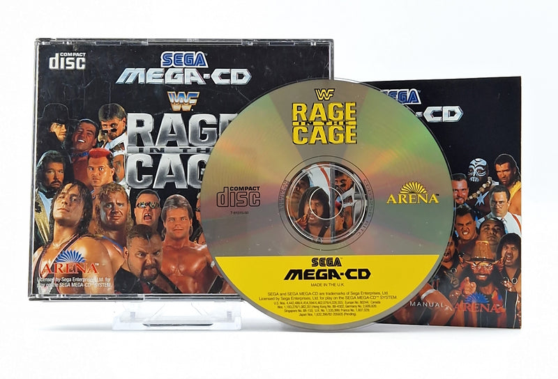 Sega Mega CD Spiel : WWF Rage in the Cage - CD Anleitung OVP / PAL MCD Game