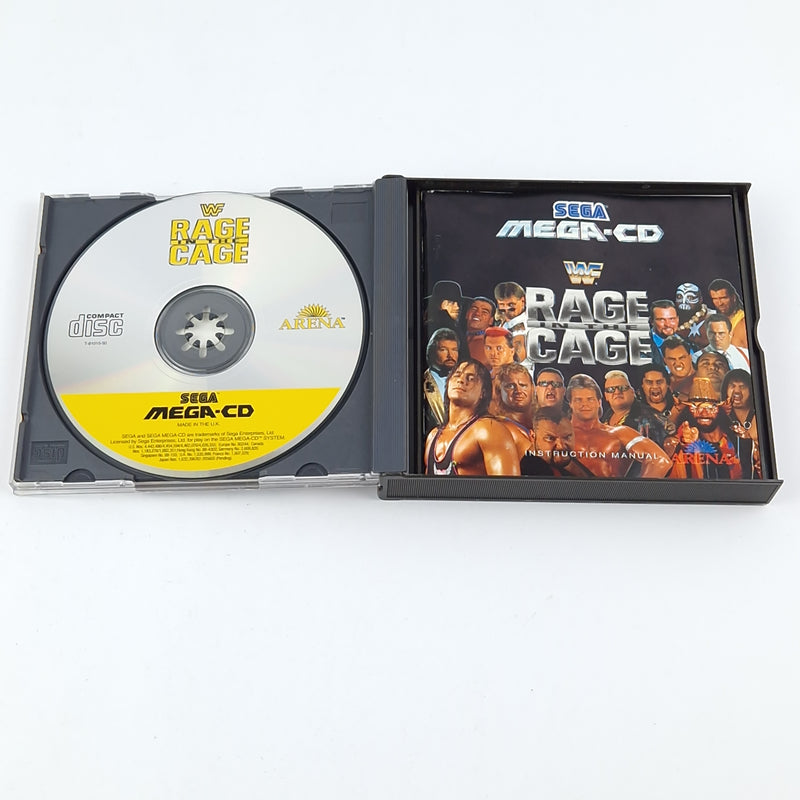 Sega Mega CD Game: WWF Rage in the Cage - CD Instructions OVP / PAL MCD Game