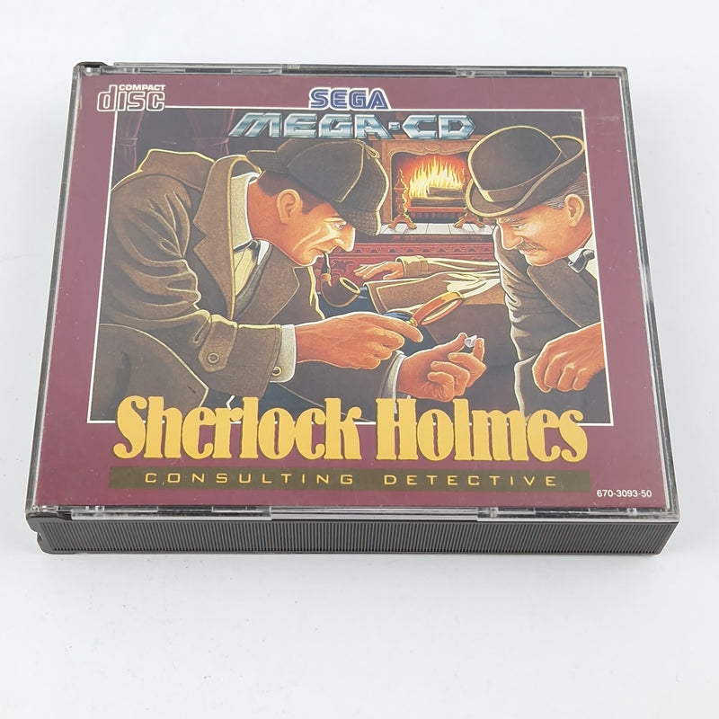 Sega Mega CD Spiel : Sherlock Holmes - CD Anleitung OVP / PAL MCD Game