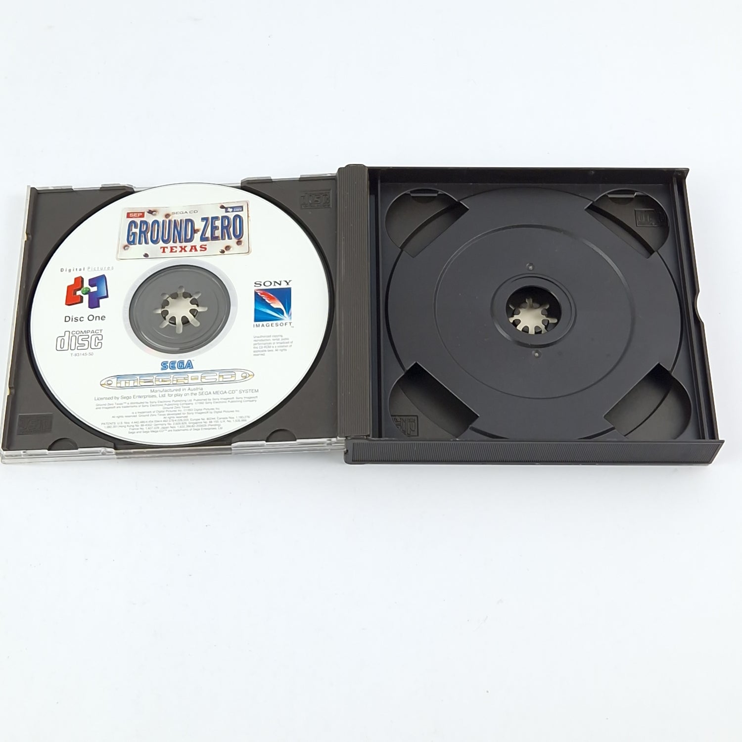 Sega Mega CD Spiel : Ground Zero Texas - CD Anleitung OVP / PAL MCD Game