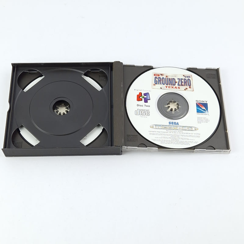 Sega Mega CD Spiel : Ground Zero Texas - CD Anleitung OVP / PAL MCD Game