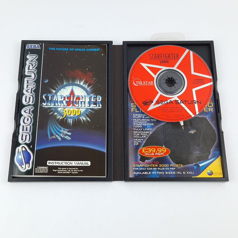 Sega Saturn Spiel : Starfighter 3000 - CD Anleitung OVP cib / PAL Disk System
