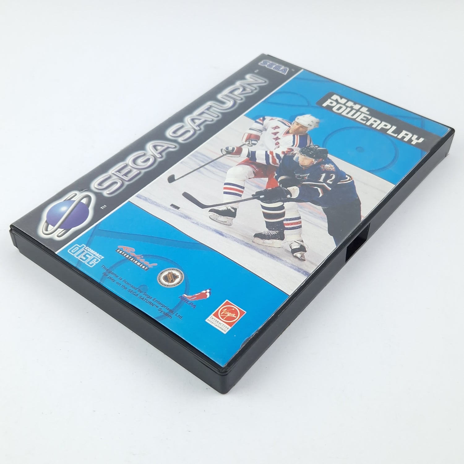 Sega Saturn Game: NHL Powerplay - CD Instructions OVP cib / PAL Disk Icehockey