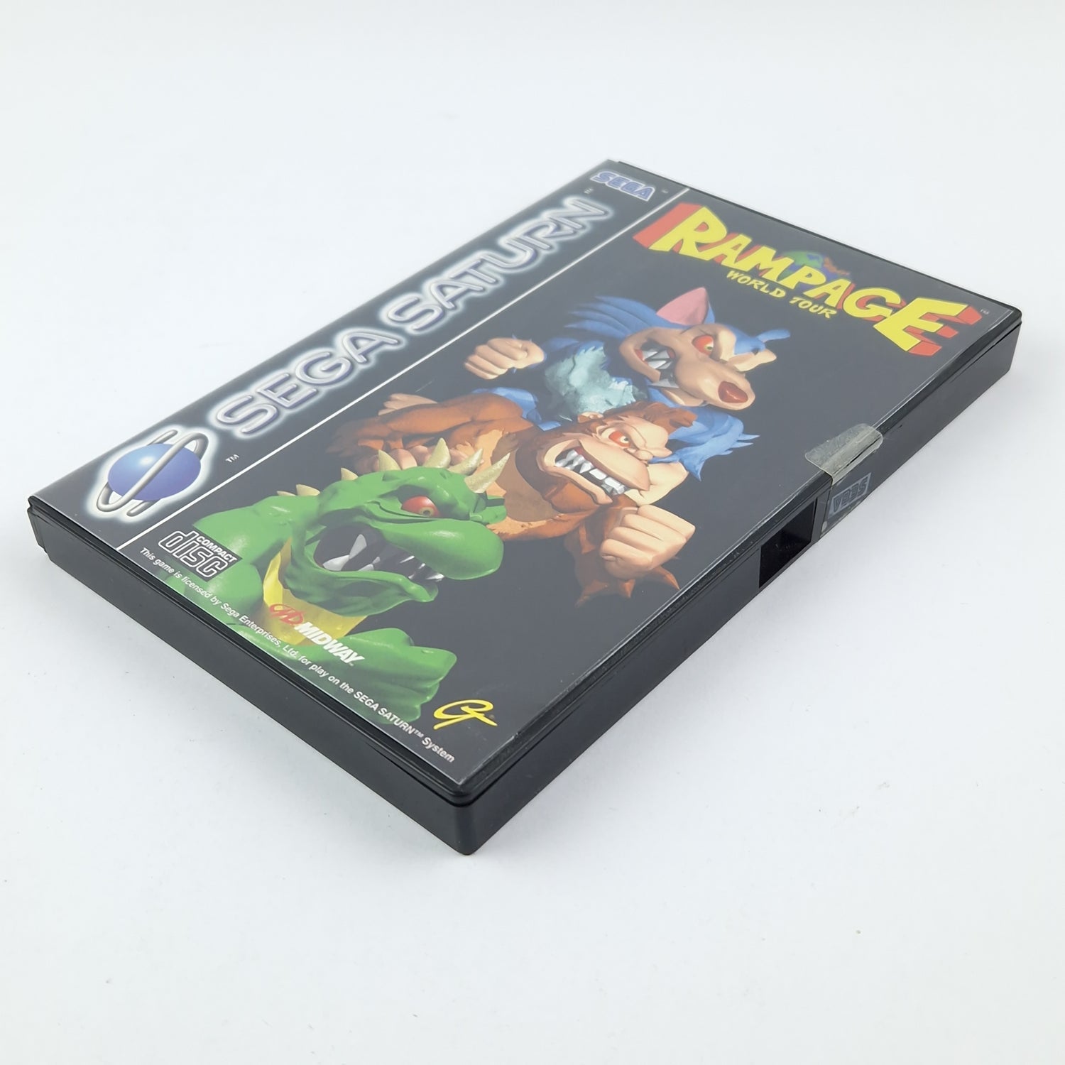 Sega Saturn Spiel : Rampage World Tour - CD Anleitung OVP cib / PAL Disk