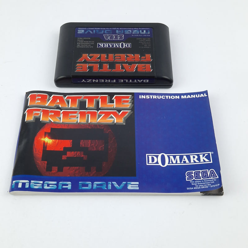 Sega Mega Drive Game: Battle Frenzy - Module Instructions OVP cib / PAL MD