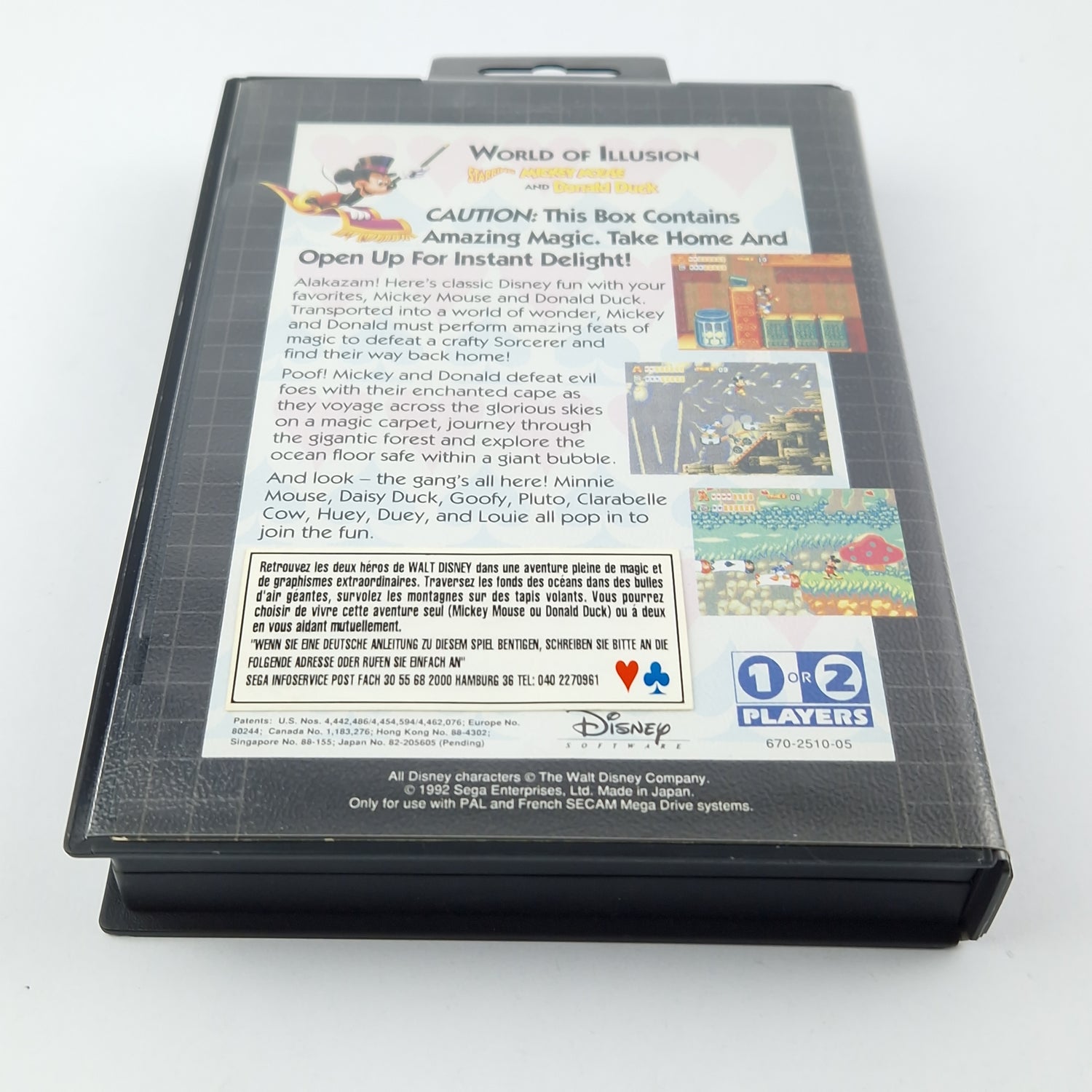 Sega Mega Drive Game: World of iLLusion starring Mickey M & Donald D - NEW NEW