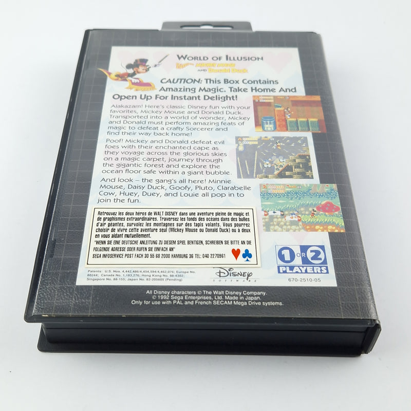 Sega Mega Drive Game: World of iLLusion starring Mickey M &amp; Donald D - NEW NEW