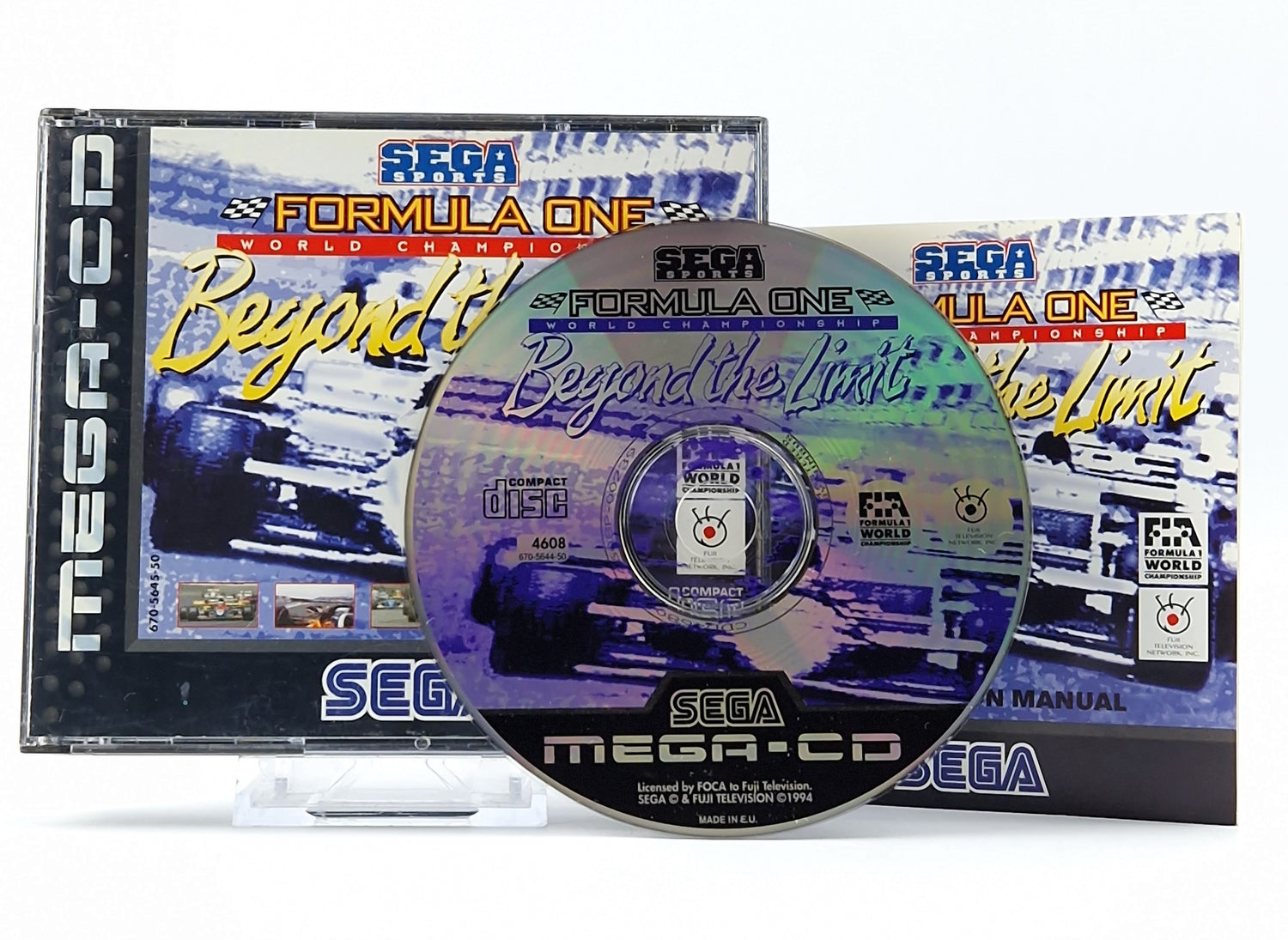 Sega Mega CD game: Formula ONE Beyond The Limit - CD instructions OVP cib / MCD