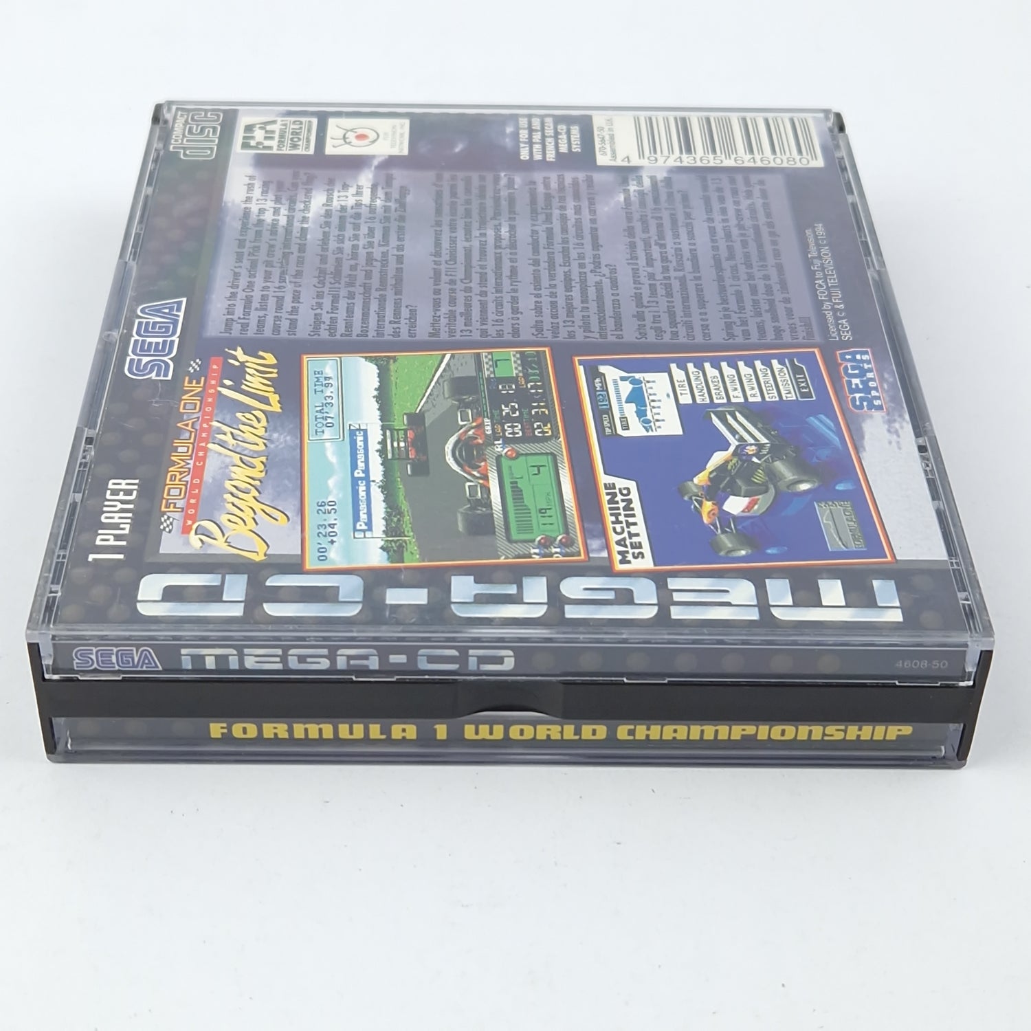 Sega Mega CD Spiel : Formula ONE Beyond The Limit - CD Anleitung OVP cib / MCD