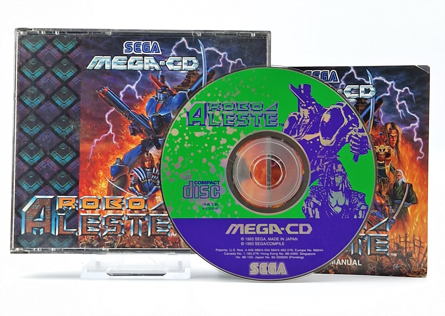 Sega Mega CD Spiel : Robo Aleste - CD Anleitung OVP cib / MCD PAL