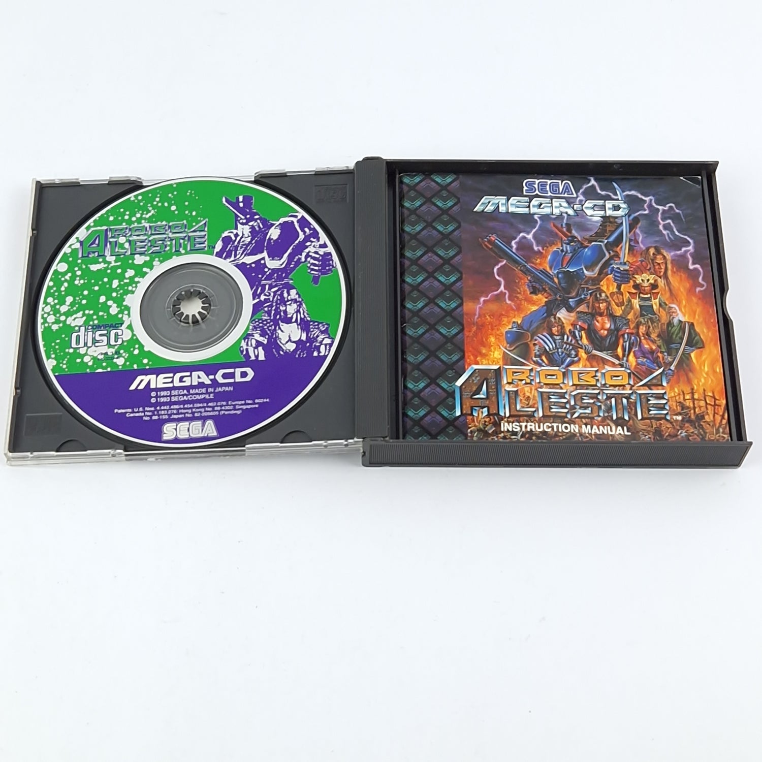 Sega Mega CD game: Robo Aleste - CD instructions OVP cib / MCD PAL