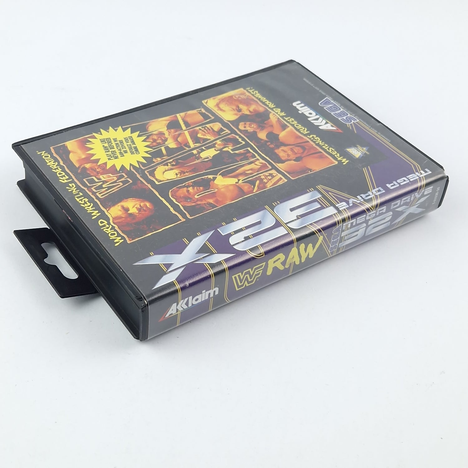 Sega Mega Drive 32X Game: WWF RAW Wrestling - Module Instructions OVP cib / PAL