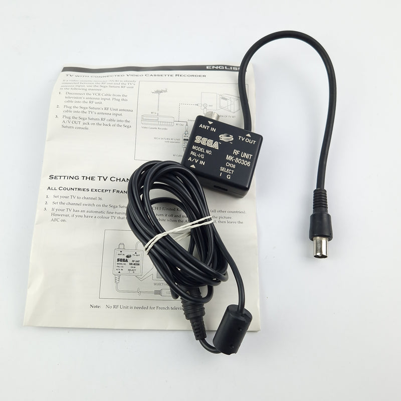 Sega Saturn Accessories: RF Unit Cable Cable - Original SEGA in OVP PAL
