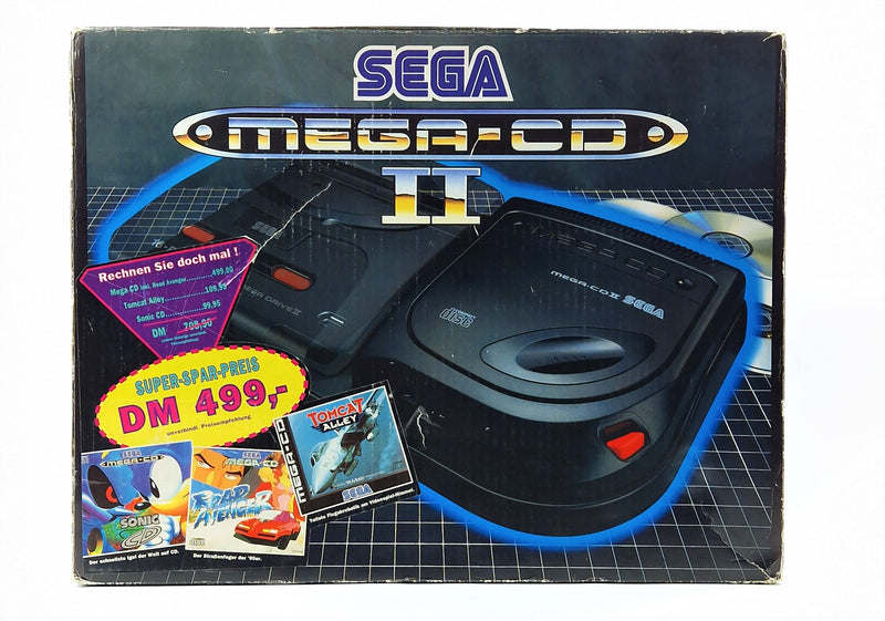 Sega Mega-CD II console in original packaging - PAL console MCD + Road Avenger / WITHOUT INLAY