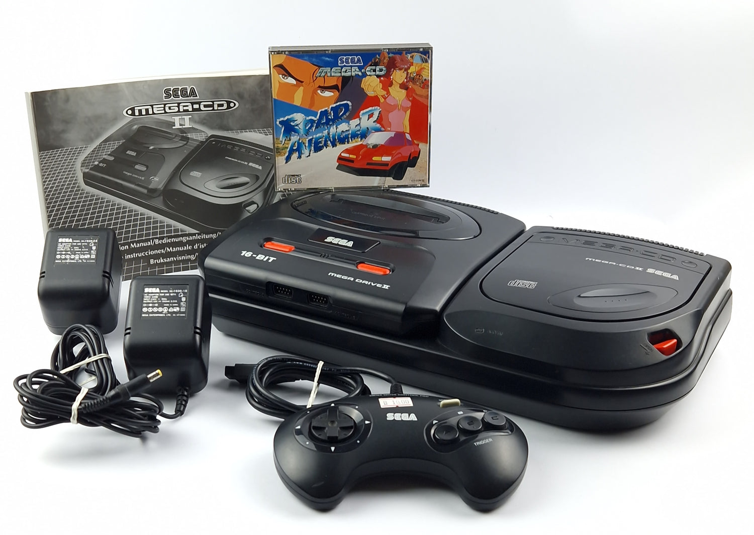 Sega Mega-CD II console in original packaging - PAL console MCD + Road Avenger / WITHOUT INLAY